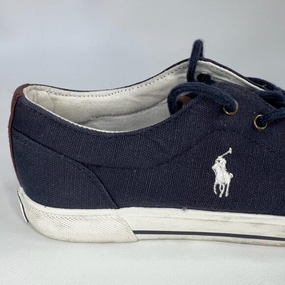 Polo Ralph Lauren Shoes 992486/Hugo II Canvas upper Rubber W Fabric Sole‎ Size 6 - Picture 5 of 12